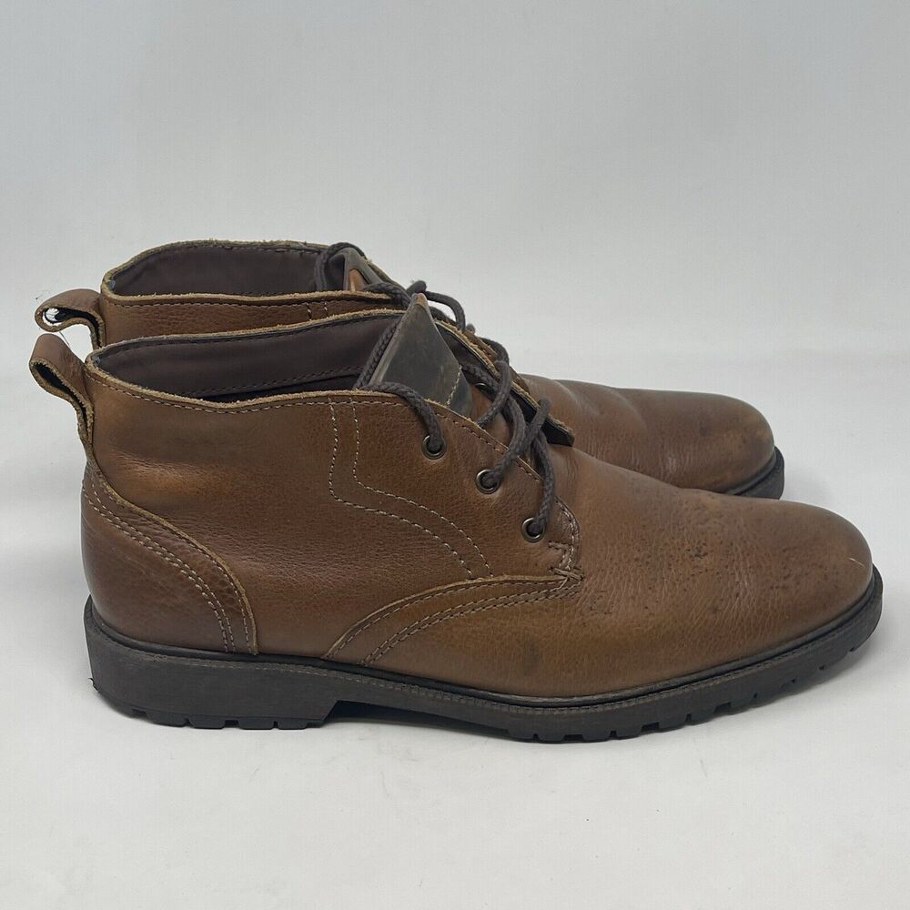 Johnston & Murphy Chukka Boots Mens 9.5 M Brown Leather Casual Business Lace Up
